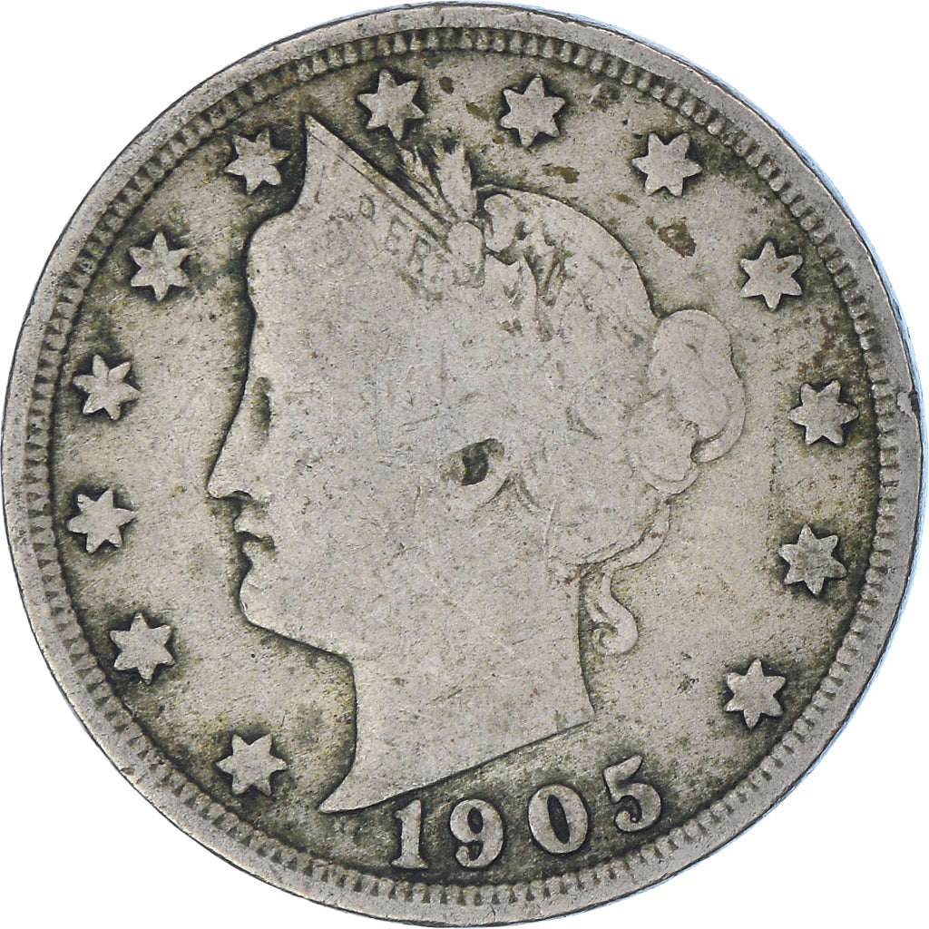 Munten, Verenigde Staten, Liberty Nickel, 5 Cents, 1905, U.S. Mint