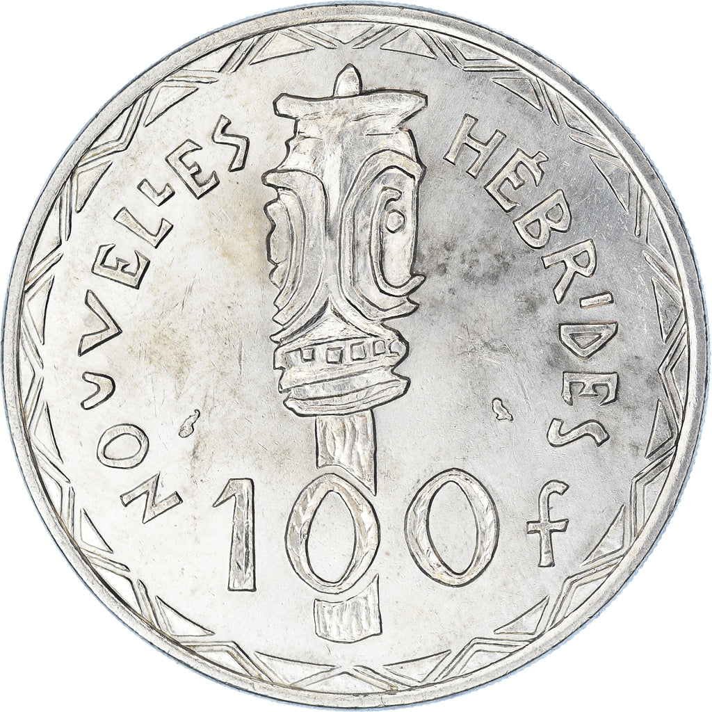 Coin, New Hebrides, 100 Francs, 1966, Paris, EF(40-45), Silver, KM:1
