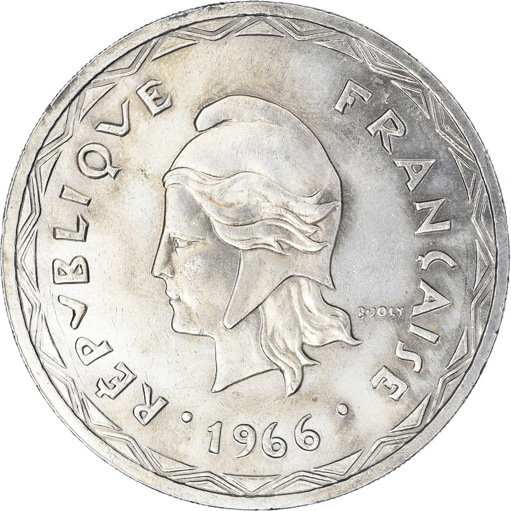 Coin, New Hebrides, 100 Francs, 1966, Paris, EF(40-45), Silver, KM:1