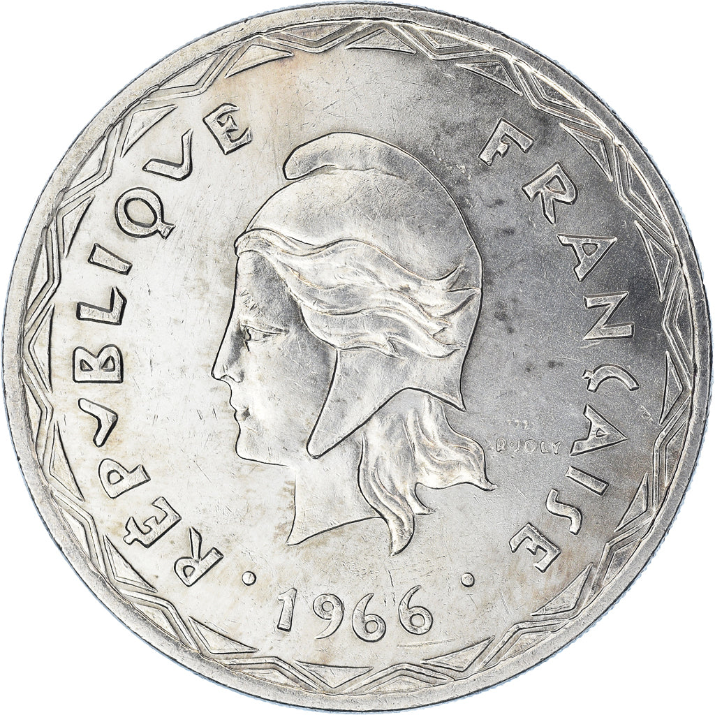 Coin, New Hebrides, 100 Francs, 1966, Paris, EF(40-45), Silver, KM:1