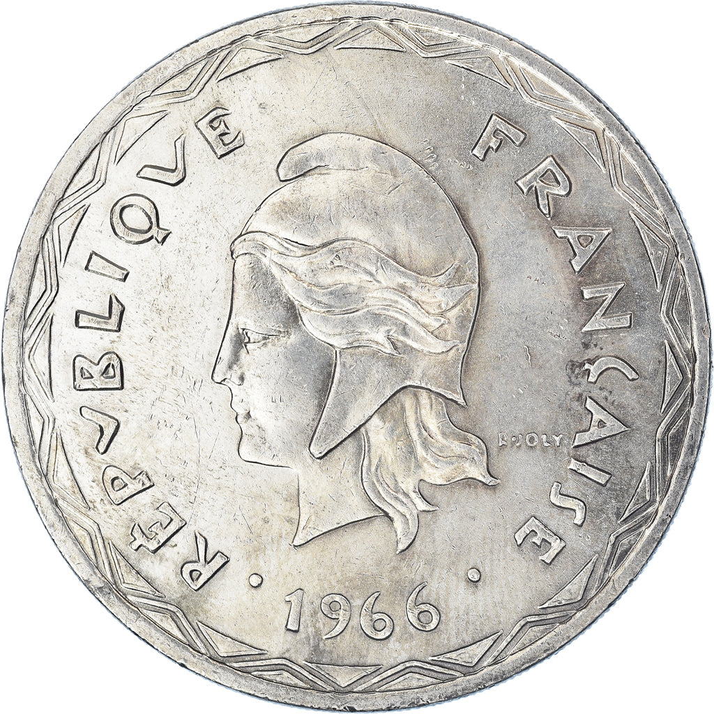 Munten, Nieuwe Hebriden, 100 Francs, 1966, Paris, ZF, Zilver, KM:1, Lecompte:59