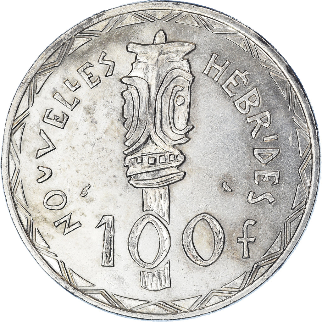 Munten, Nieuwe Hebriden, 100 Francs, 1966, Paris, ZF, Zilver, KM:1, Lecompte:59