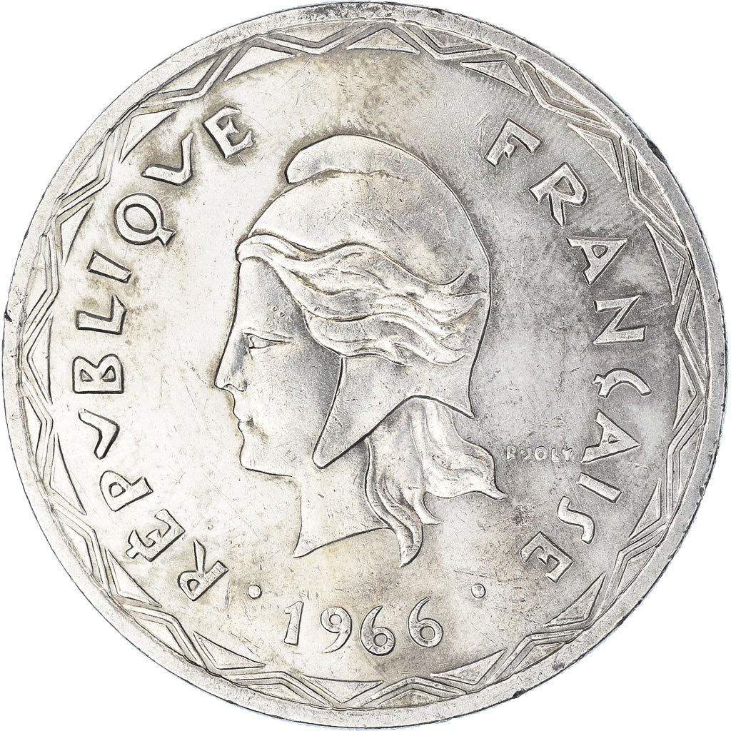 Coin, New Hebrides, 100 Francs, 1966, Paris, AU(50-53), Silver, KM:1