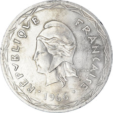 Coin, New Hebrides, 100 Francs, 1966, Paris, AU(50-53), Silver, KM:1