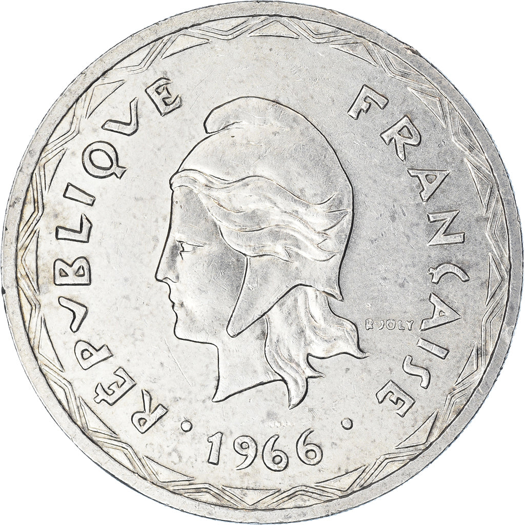 Coin, New Hebrides, 100 Francs, 1966, Paris, AU(50-53), Silver, KM:1
