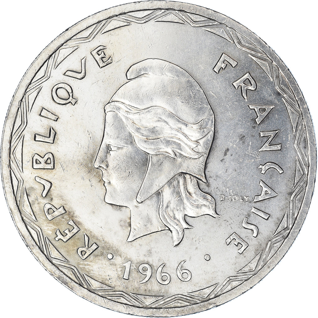 Coin, New Hebrides, 100 Francs, 1966, Paris, AU(55-58), Silver, KM:1