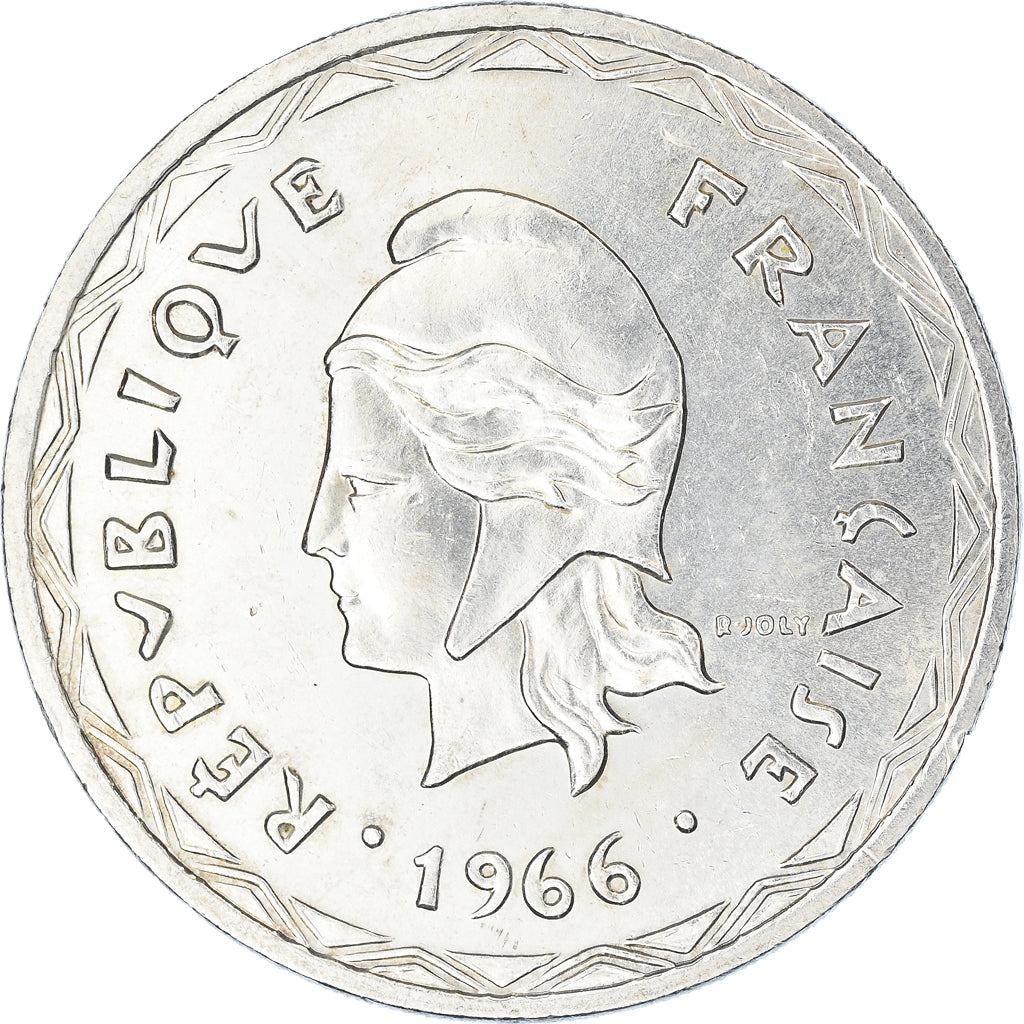 Coin, New Hebrides, 100 Francs, 1966, Paris, AU(55-58), Silver, KM:1