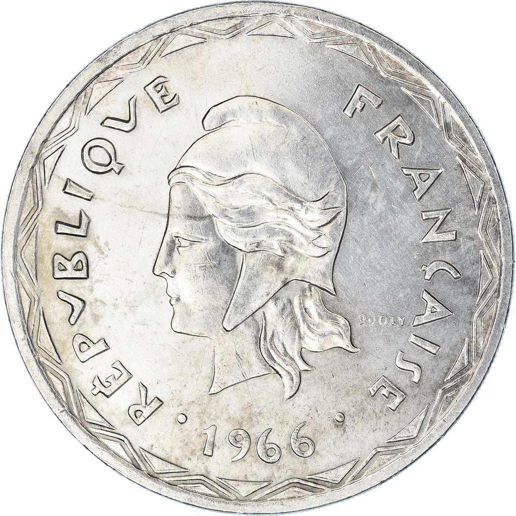 Coin, New Hebrides, 100 Francs, 1966, Paris, AU(55-58), Silver, KM:1
