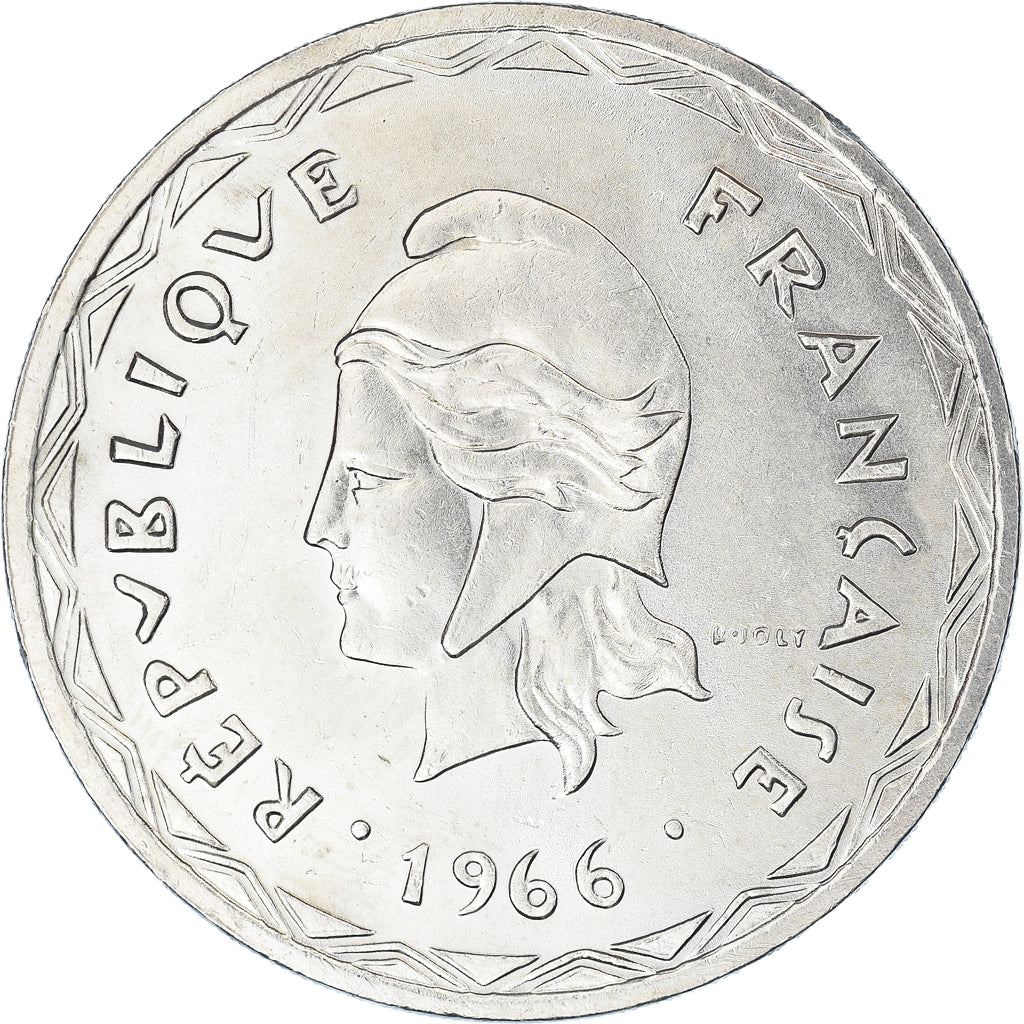 Coin, New Hebrides, 100 Francs, 1966, Paris, AU(55-58), Silver, KM:1