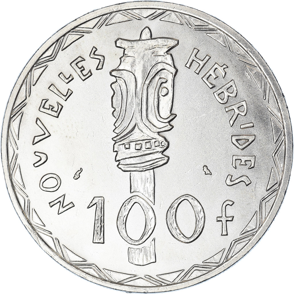 Coin, New Hebrides, 100 Francs, 1966, Paris, AU(55-58), Silver, KM:1