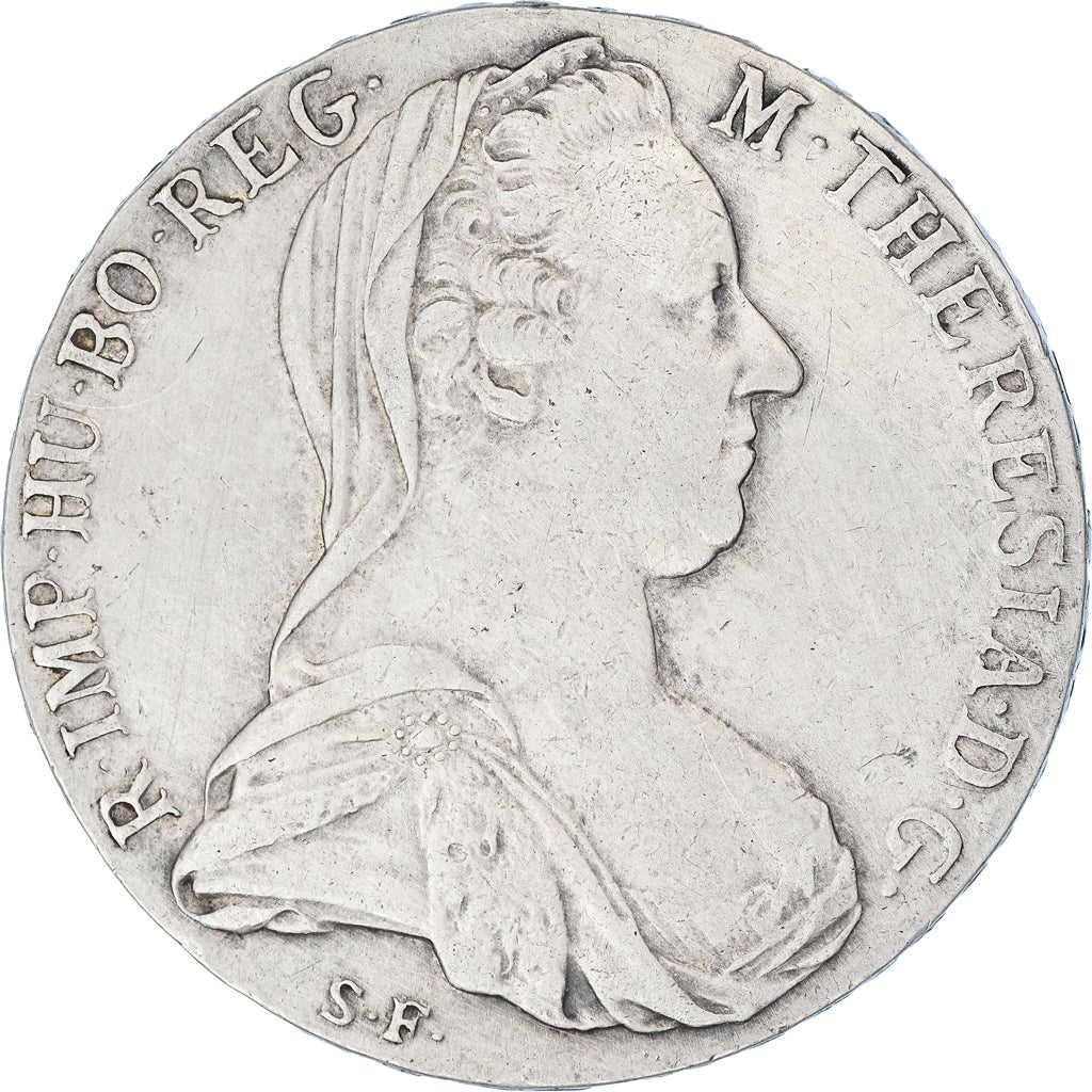 Coin, Austria, Joseph II, Thaler, 1780, Restrike, EF(40-45), Silver, KM:T1
