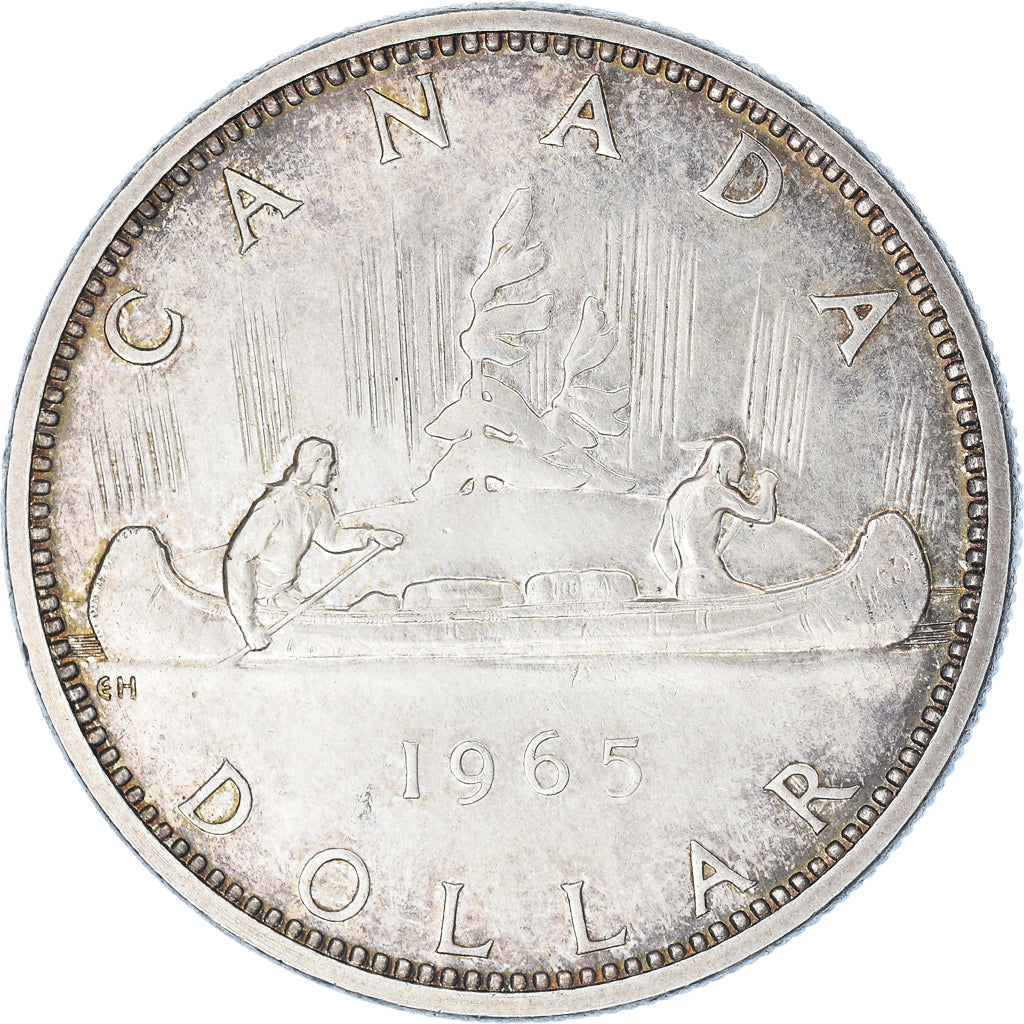 Coin, Canada, Elizabeth II, Dollar, 1965, Royal Canadian Mint, Ottawa