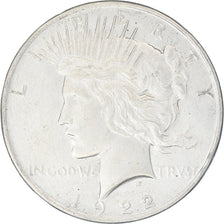 Monnaie, États-Unis, Peace Dollar, Dollar, 1922, Philadelphie, TTB+, Argent