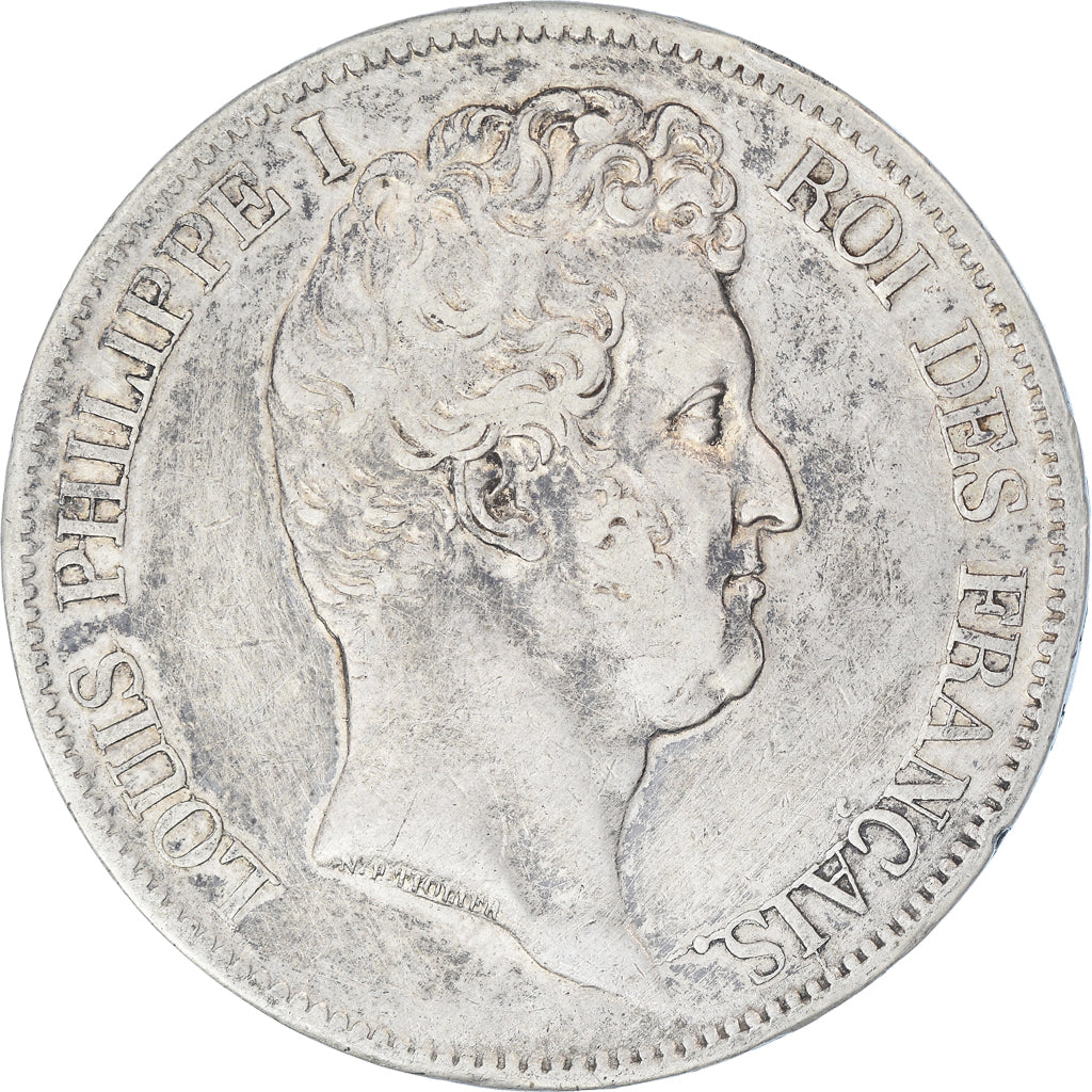 Coin, France, Louis-Philippe, 5 Francs, 1830, Lille, VF(20-25), Silver