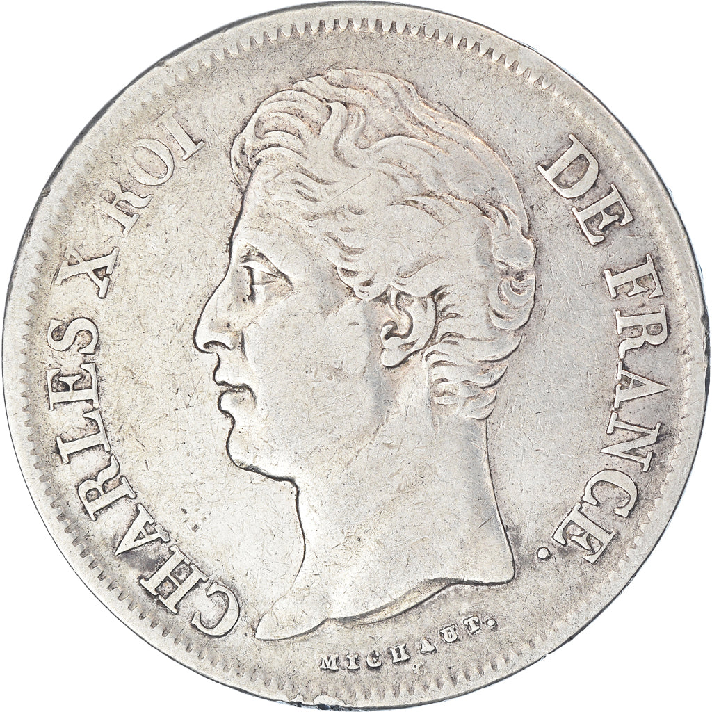 Coin, France, Charles X, 5 Francs, 1830, Lille, VF(20-25), Silver, KM:728.13