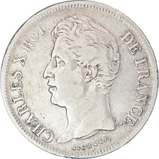 Coin, France, Charles X, 5 Francs, 1830, Lille, VF(20-25), Silver, KM:728.13