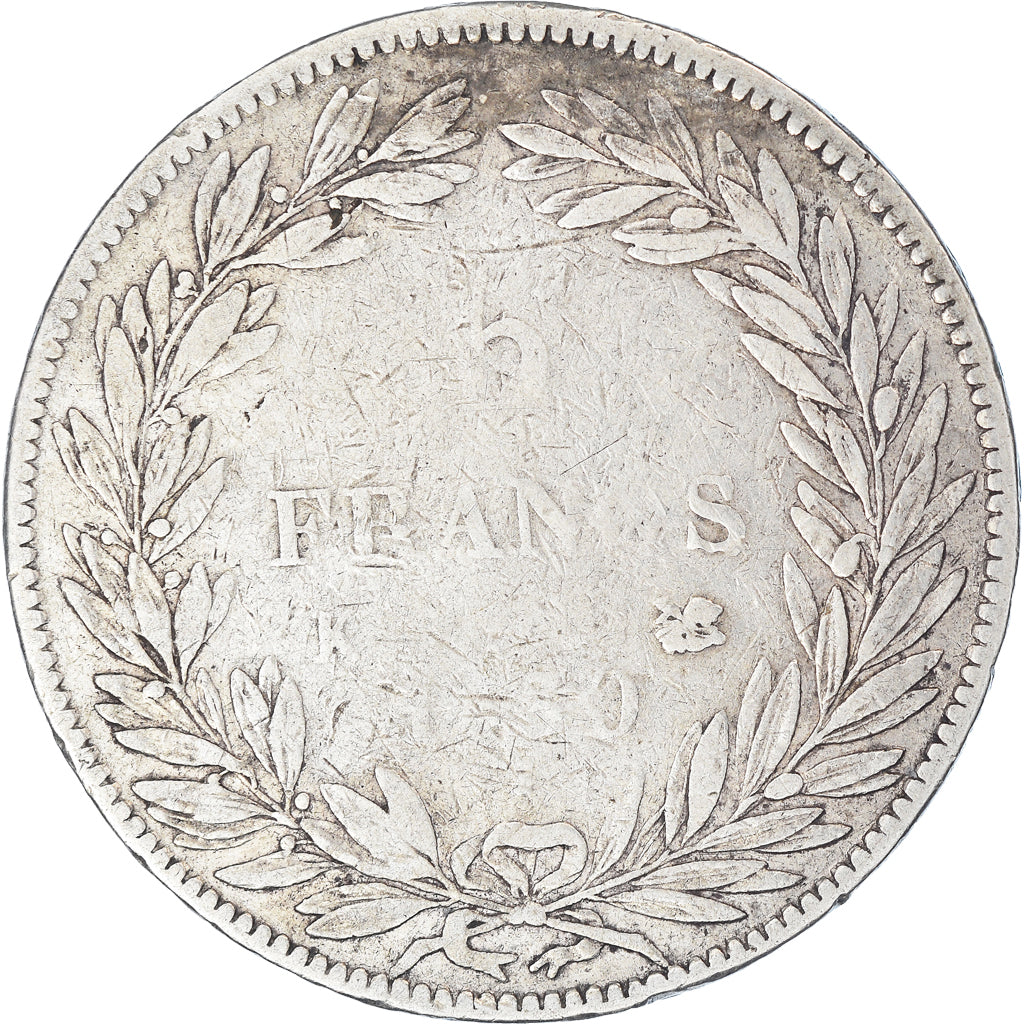 Coin, France, Louis-Philippe, 5 Francs, 1830, Bordeaux, F(12-15), Silver