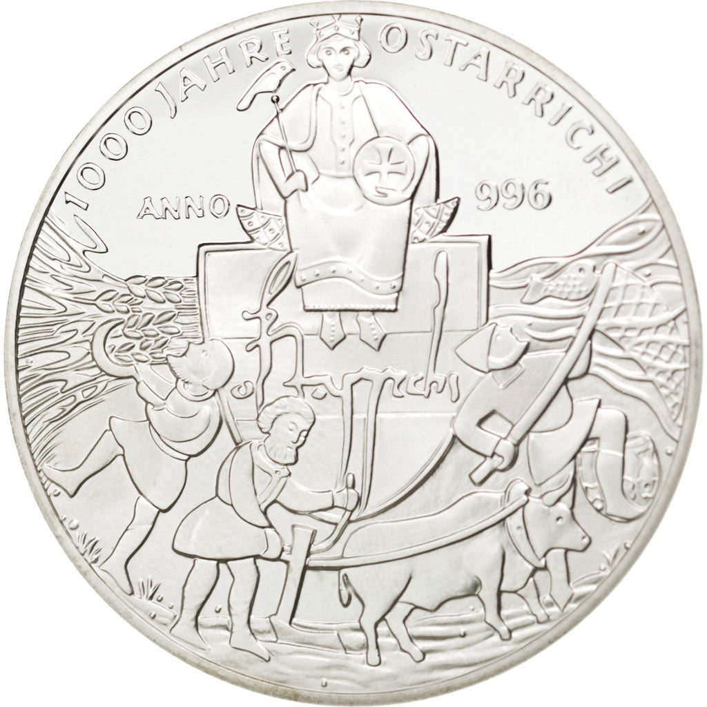 Moneta, Austria, 20 Euro, 1996, SPL, Argento, KM:39