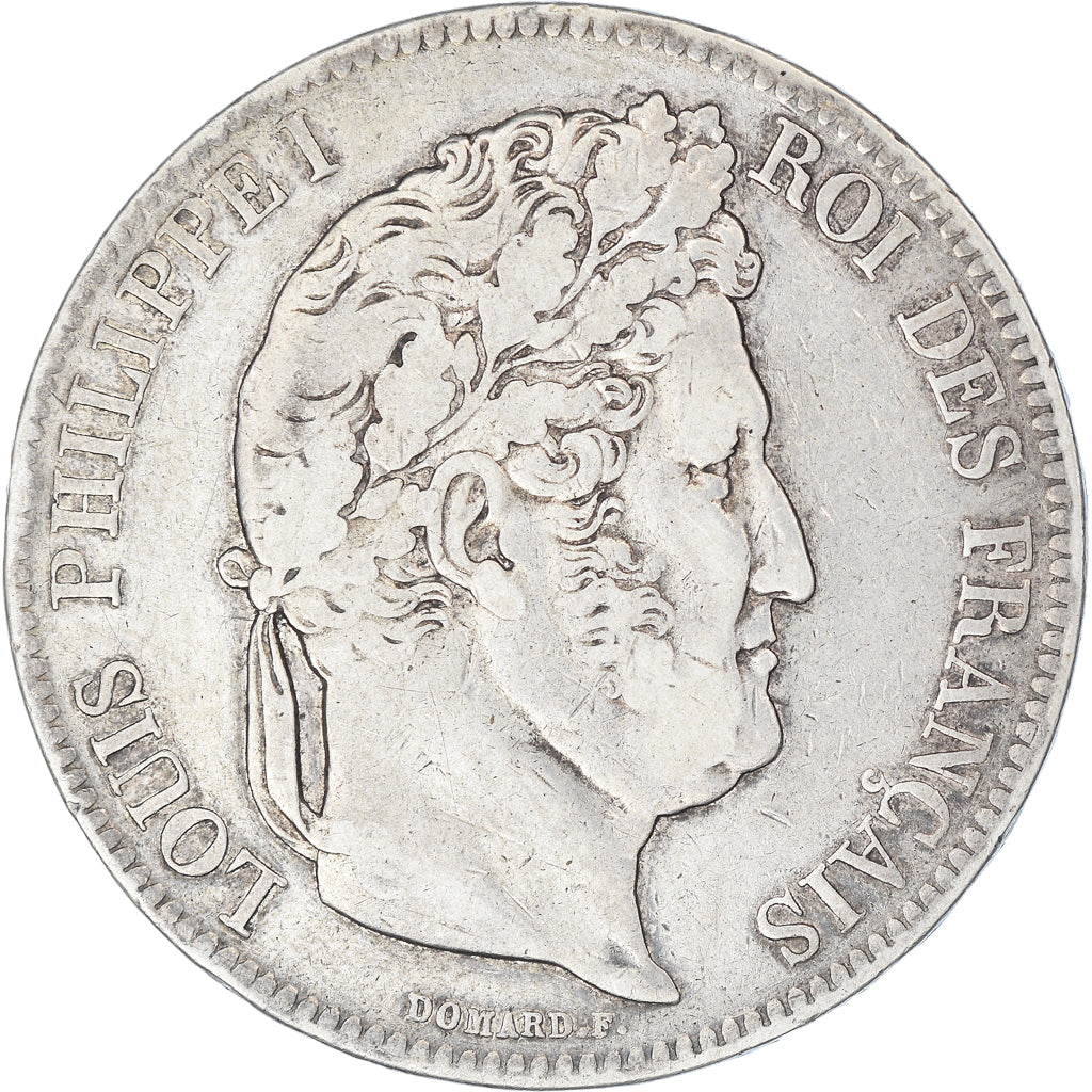 Coin, France, Louis-Philippe, 5 Francs, 1832, Strasbourg, VF(20-25), Silver