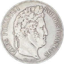 Coin, France, Louis-Philippe, 5 Francs, 1832, Strasbourg, VF(20-25), Silver
