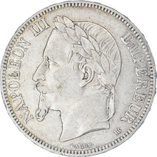 Coin, France, Napoléon III, 5 Francs, 1867, Strasbourg, VF(30-35), Silver