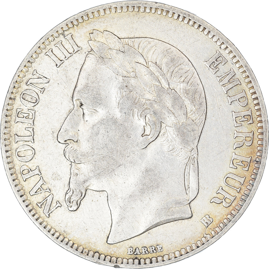 Coin, France, Napoleon III, 5 Francs, 1868, Strasbourg, VF(30-35), Silver