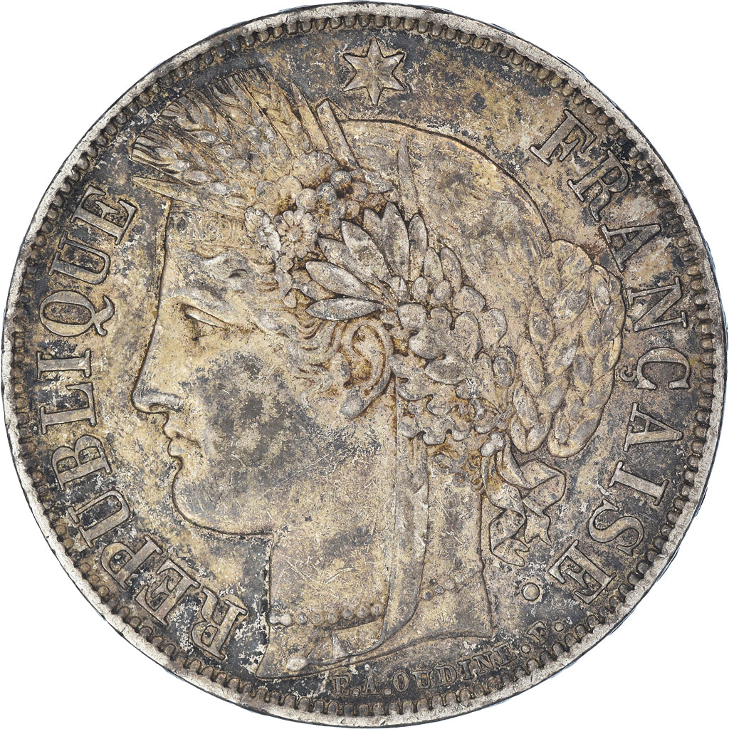 Münze, Frankreich, Cérès, 5 Francs, 1850, Paris, SS, Silber, KM:761.1