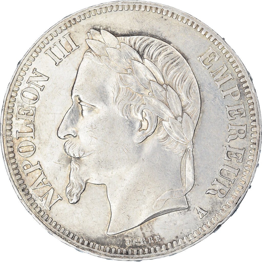 Monnaie, France, Napoléon III, 5 Francs, 1868, Paris, TTB+, Argent