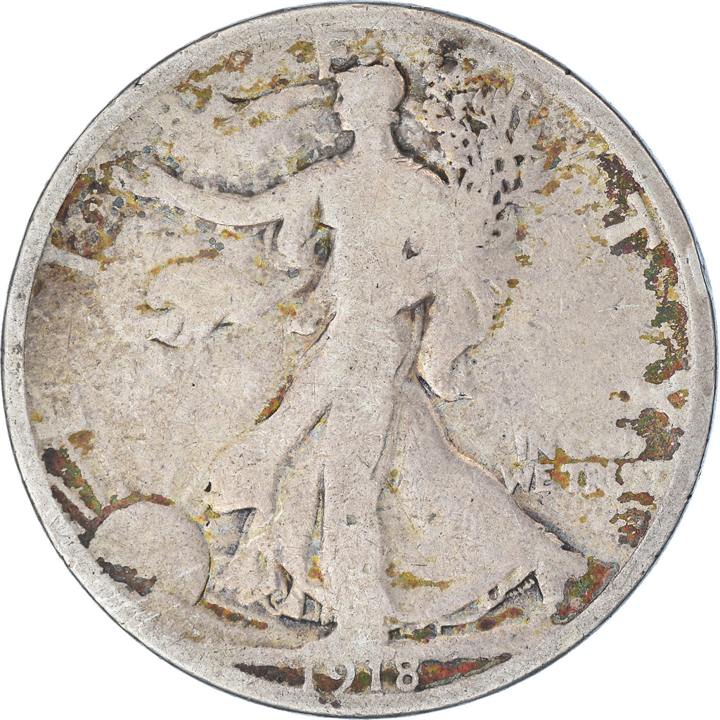 Moeda, Estados Unidos da América, Walking Liberty Half Dollar, Half Dollar