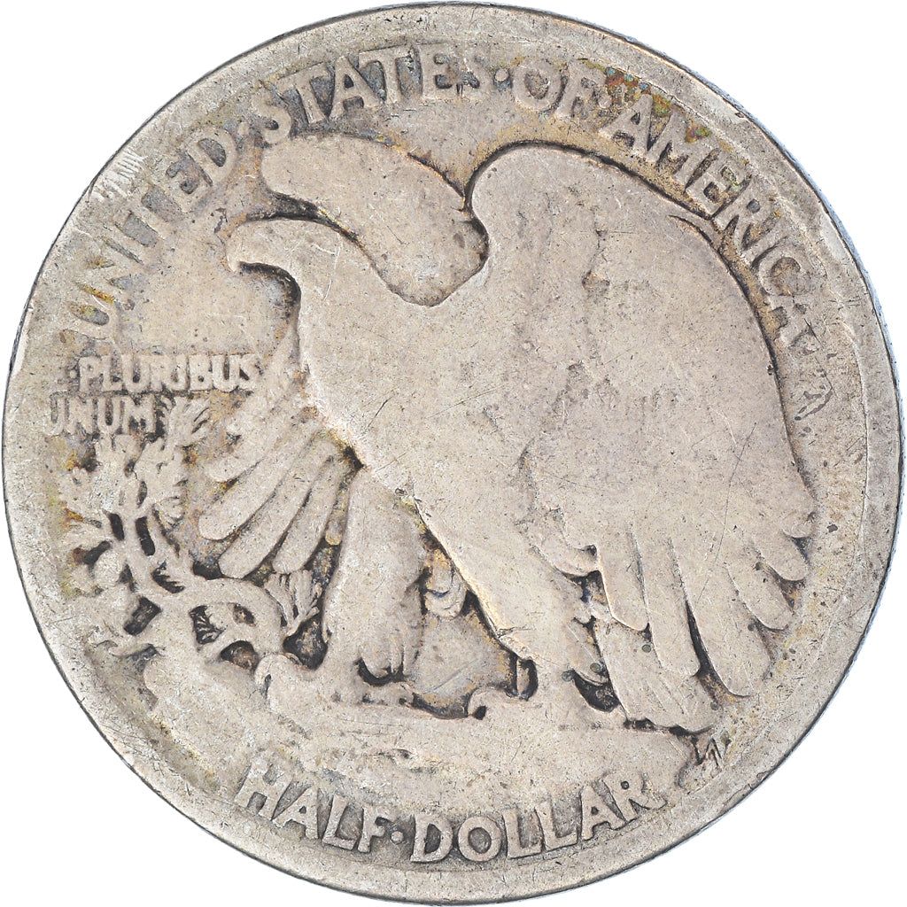Moeda, Estados Unidos da América, Walking Liberty Half Dollar, Half Dollar
