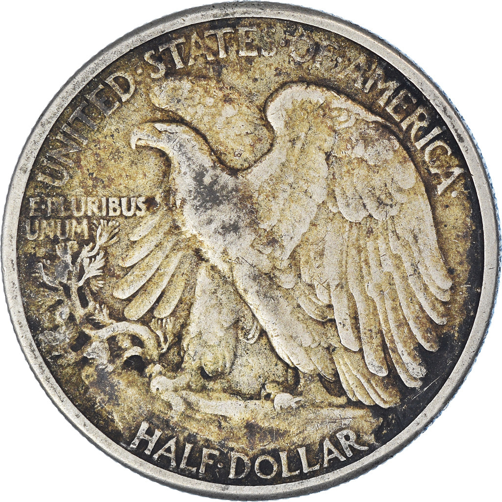 Coin, United States, Walking Liberty Half Dollar, Half Dollar, 1941, U.S. Mint