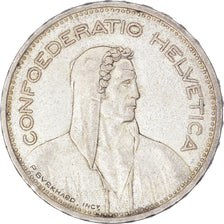 Coin, Switzerland, 5 Francs, 1939, Bern, EF(40-45), Silver, KM:40