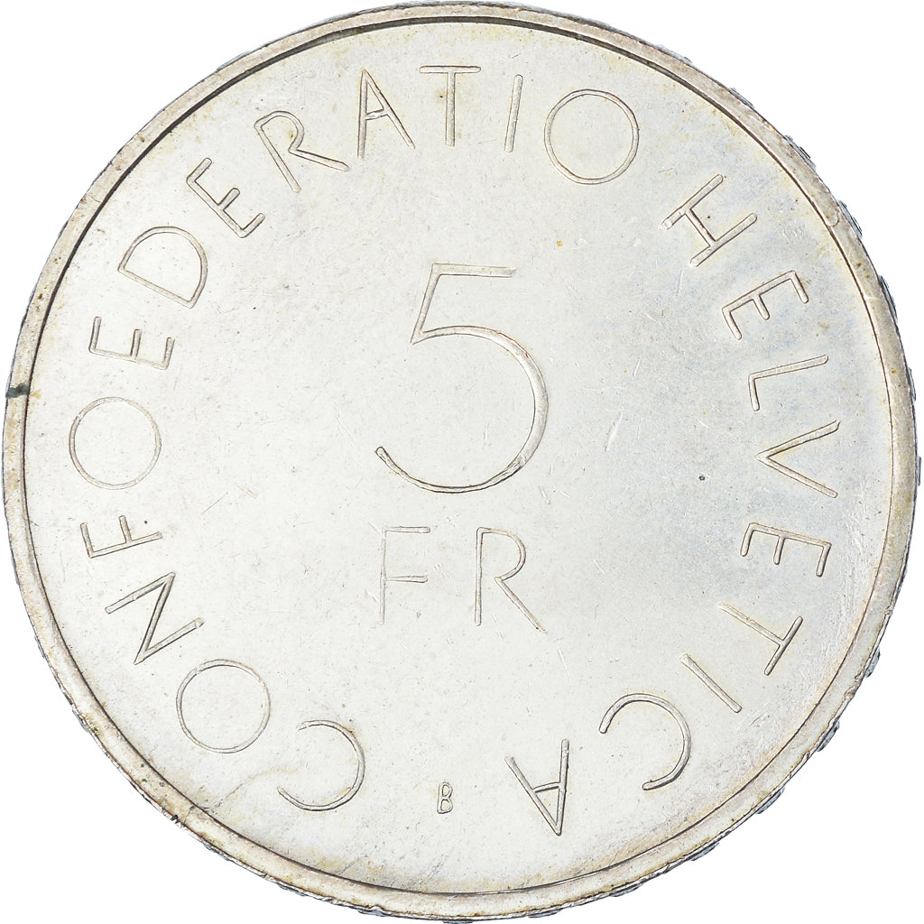Coin, Switzerland, 5 Francs, 1963, Bern, AU(55-58), Silver, KM:51