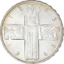 Coin, Switzerland, 5 Francs, 1963, Bern, AU(55-58), Silver, KM:51