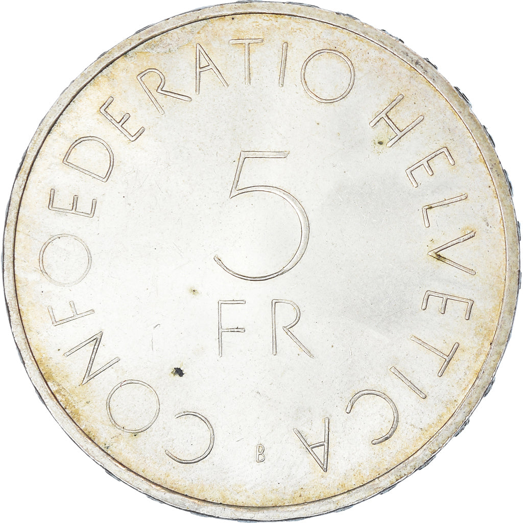 Coin, Switzerland, 5 Francs, 1963, Bern, AU(55-58), Silver, KM:51