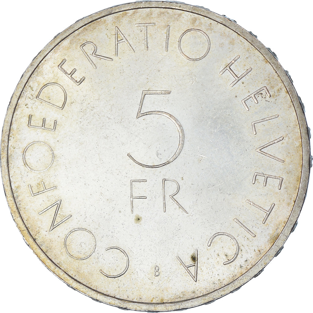 Coin, Switzerland, 5 Francs, 1963, Bern, AU(55-58), Silver, KM:51