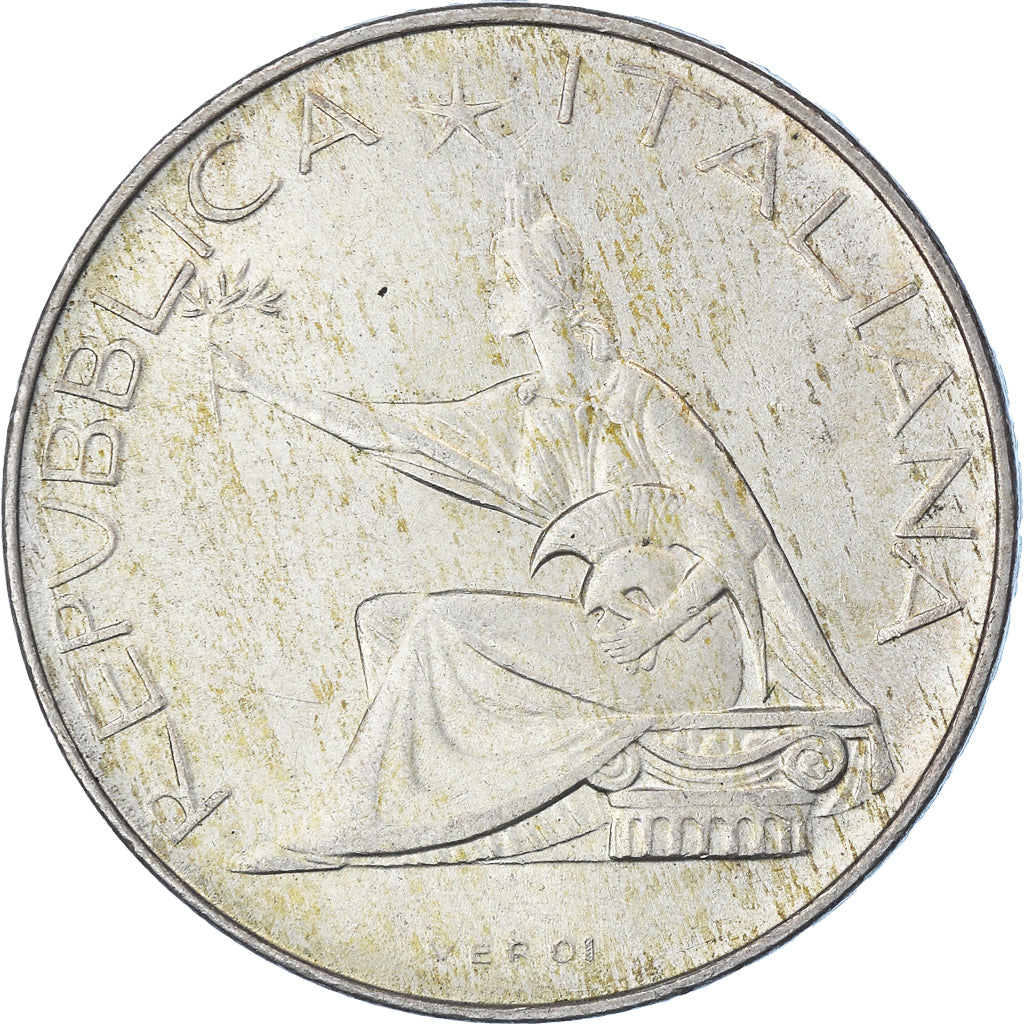 Coin, Italy, 500 Lire, 1961, Rome, AU(55-58), Silver, KM:99