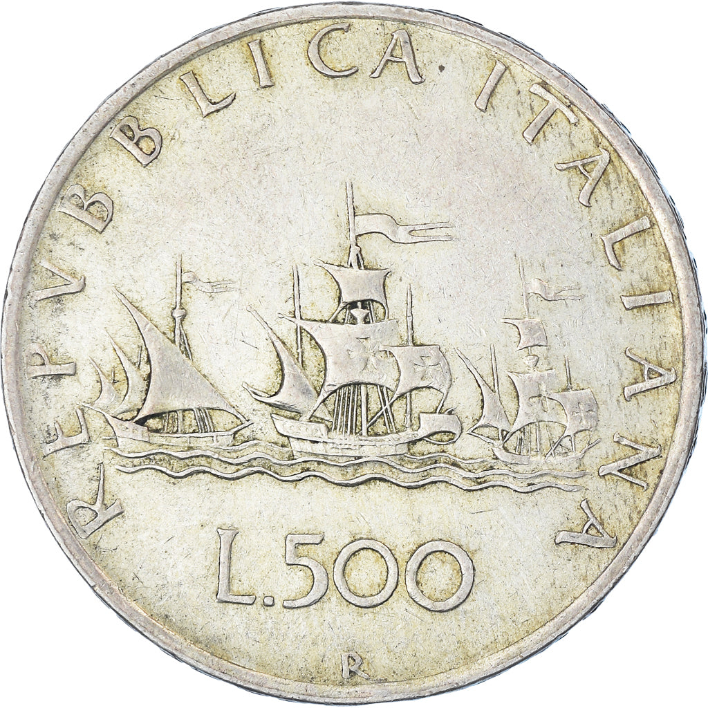 Coin, Italy, 500 Lire, 1960, Rome, EF(40-45), Silver, KM:98