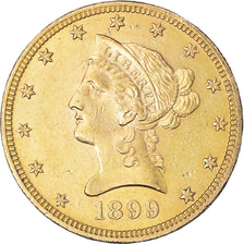 Coin, United States, Coronet Head, $10, Eagle, 1899, U.S. Mint, Philadelphia