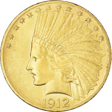 Moeda, Estados Unidos da América, Indian Head, $10, Eagle, 1912, U.S. Mint