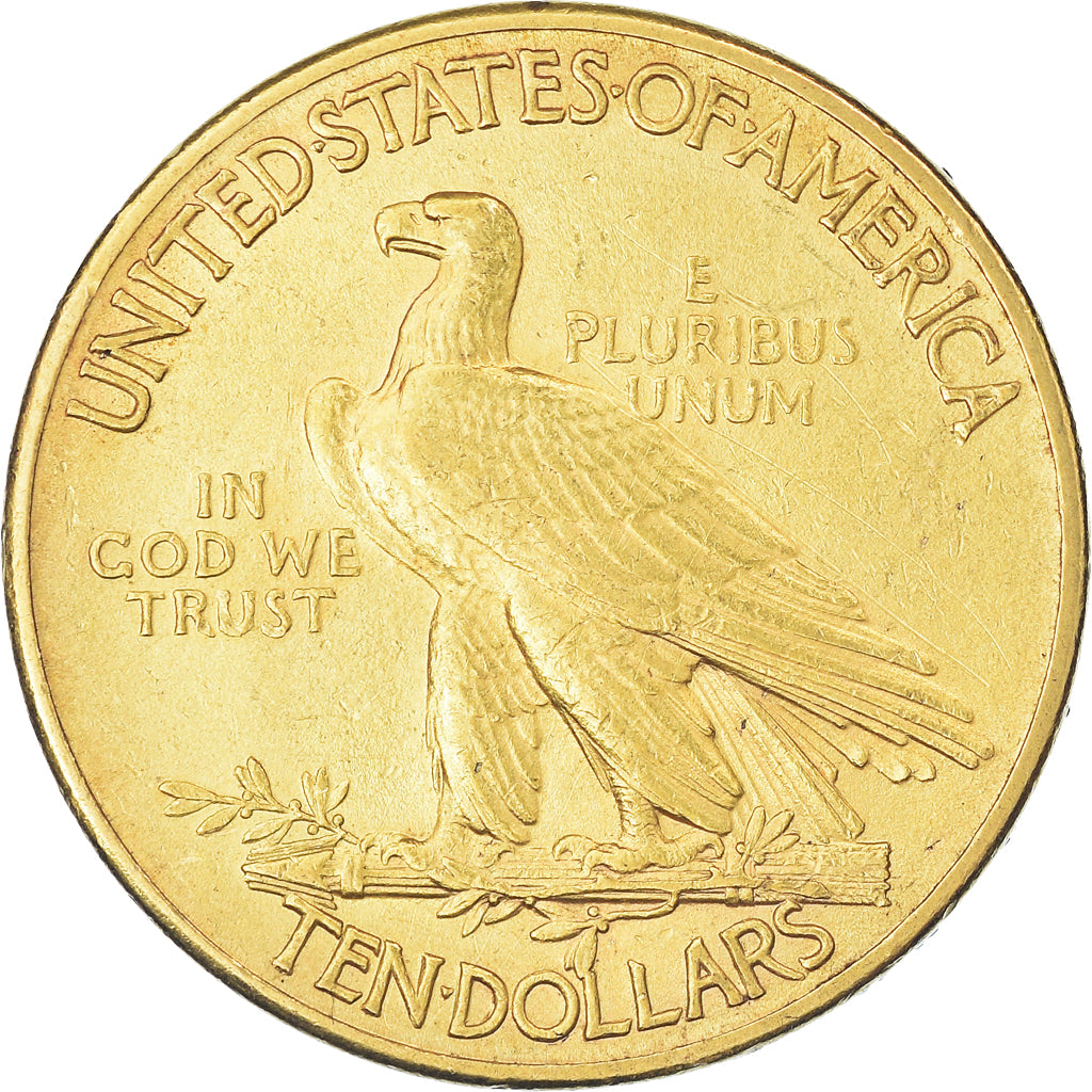 Moeda, Estados Unidos da América, Indian Head, $10, Eagle, 1912, U.S. Mint