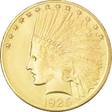 Moneta, USA, Indian Head, $10, Eagle, 1926, U.S. Mint, Philadelphia, AU(55-58)