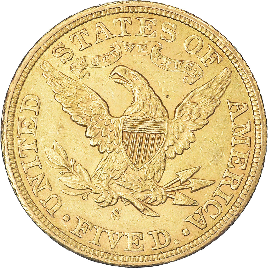 Monnaie, États-Unis, Coronet Head, $5, Half Eagle, 1903, U.S. Mint, San