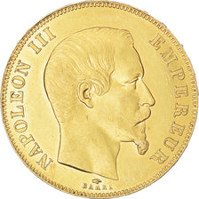 Coin, France, Napoleon III, 50 Francs, 1857, Paris, AU(55-58), Gold, KM:785.1