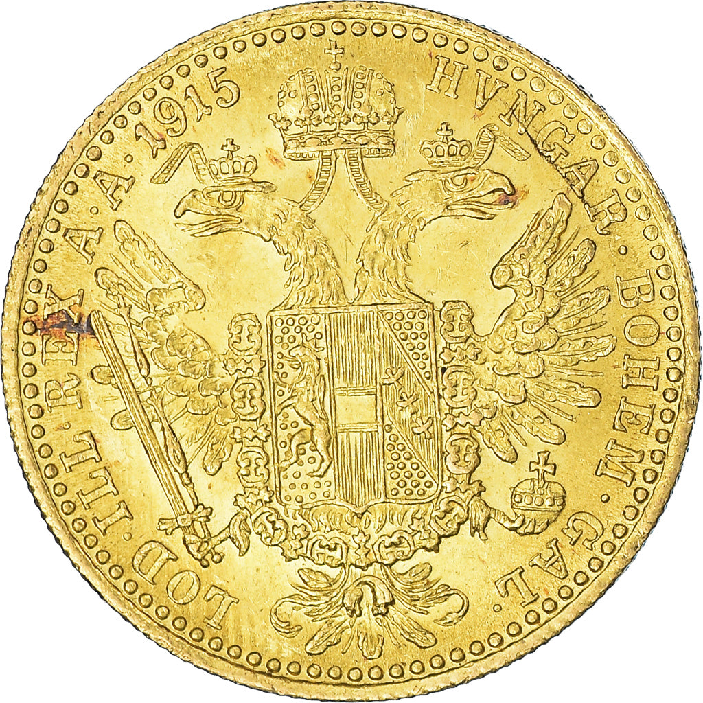 Coin, Austria, Franz Joseph I, Ducat, 1915, Restrike, MS(63), Gold, KM:2267
