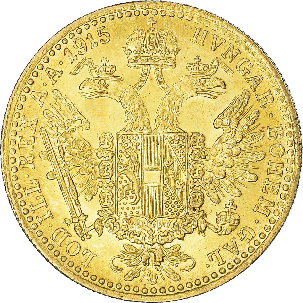 Moneta, Austria, Franz Joseph I, Ducat, 1915, Restrike, SPL, Oro, KM:2267