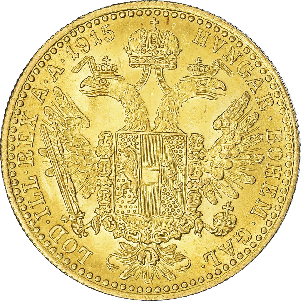 Coin, Austria, Franz Joseph I, Ducat, 1915, Restrike, MS(63), Gold, KM:2267