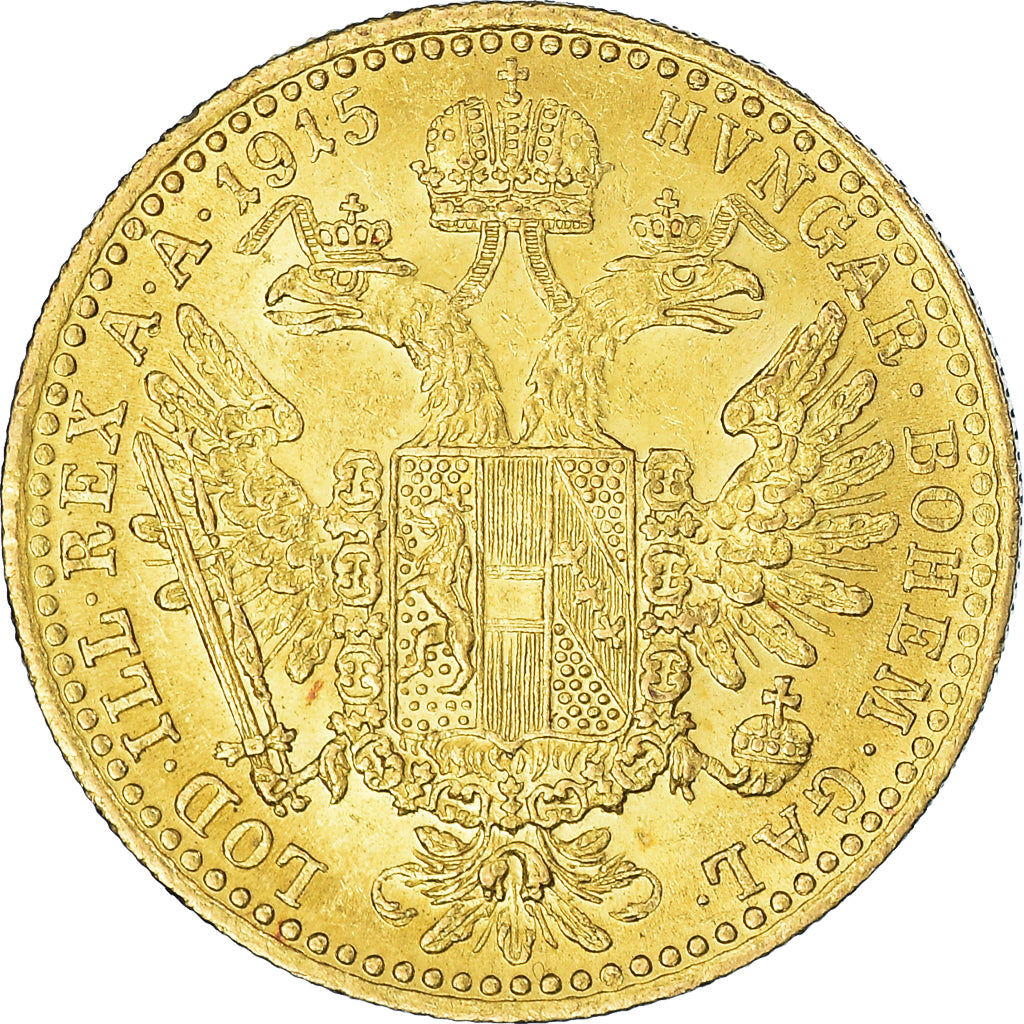 Coin, Austria, Franz Joseph I, Ducat, 1915, Restrike, MS(63), Gold, KM:2267