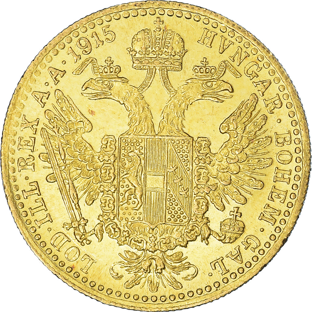 Coin, Austria, Franz Joseph I, Ducat, 1915, Restrike, MS(63), Gold, KM:2267