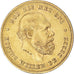 Moneta, Holandia, William III, 10 Gulden, 1875, AU(55-58), Złoto, KM:105